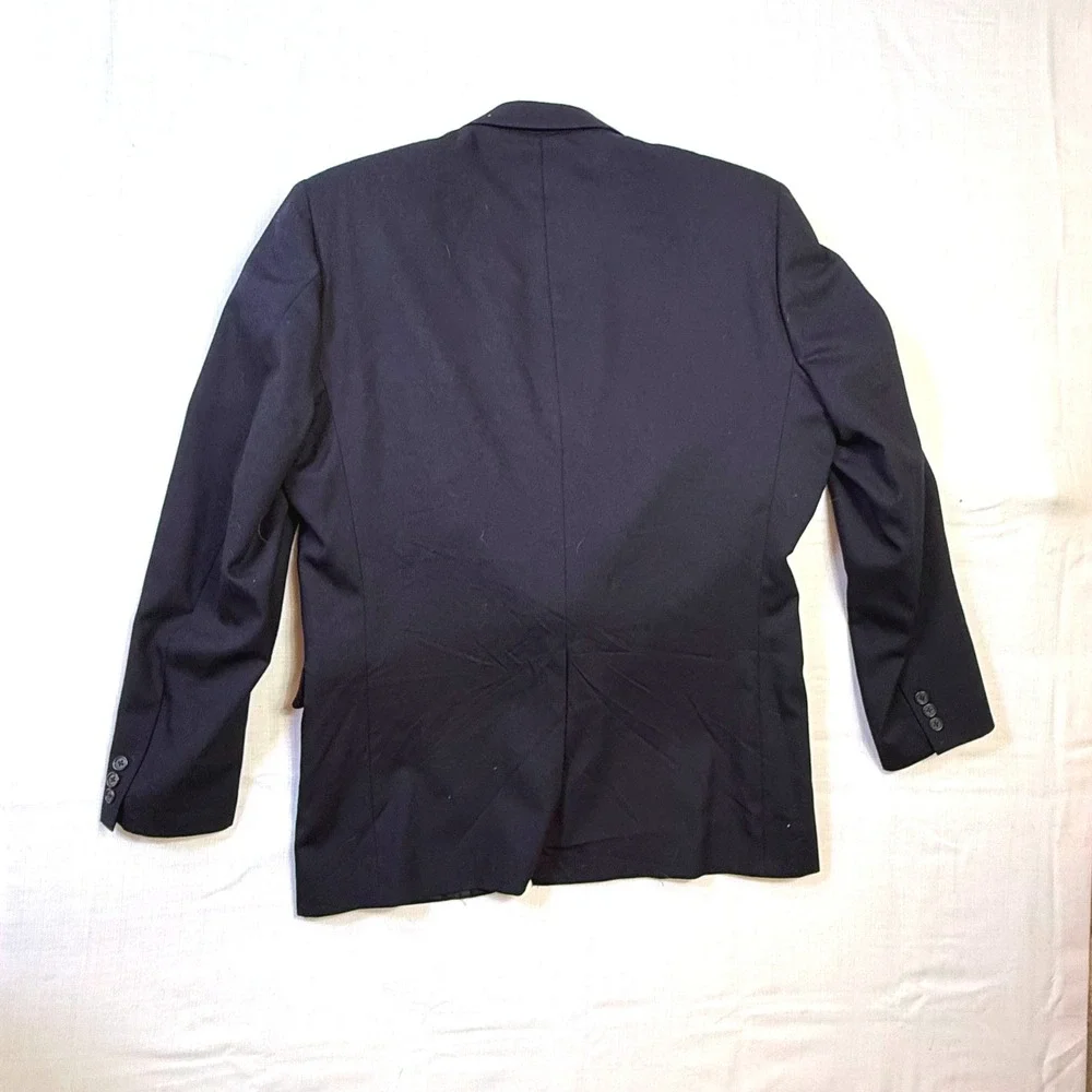 Sturbridge Classics Men's Wool Blazer USA Made‎ Navy Sport Coat 46R
